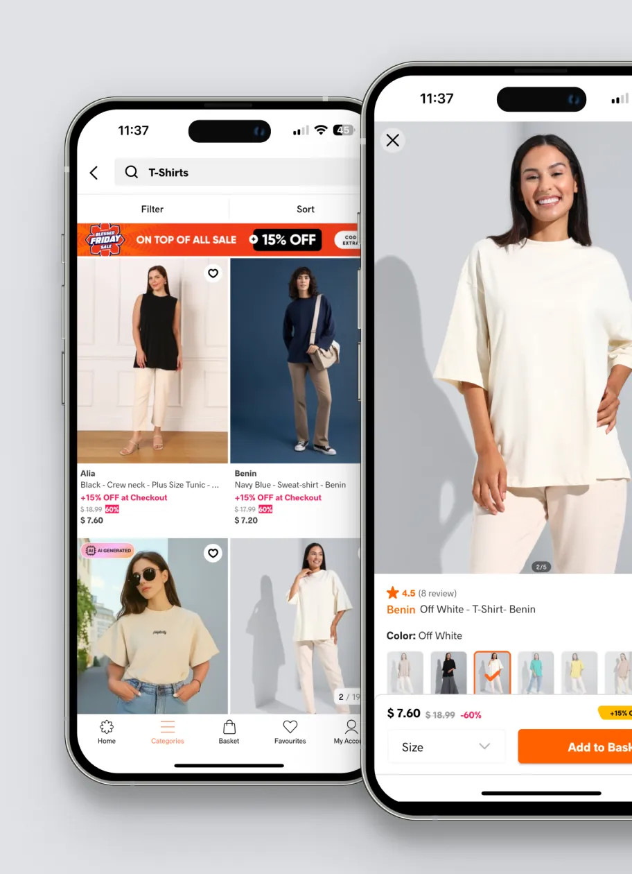 A digital platform showing an open project folder with a minimalist design, featuring a workspace and an annotation tool.