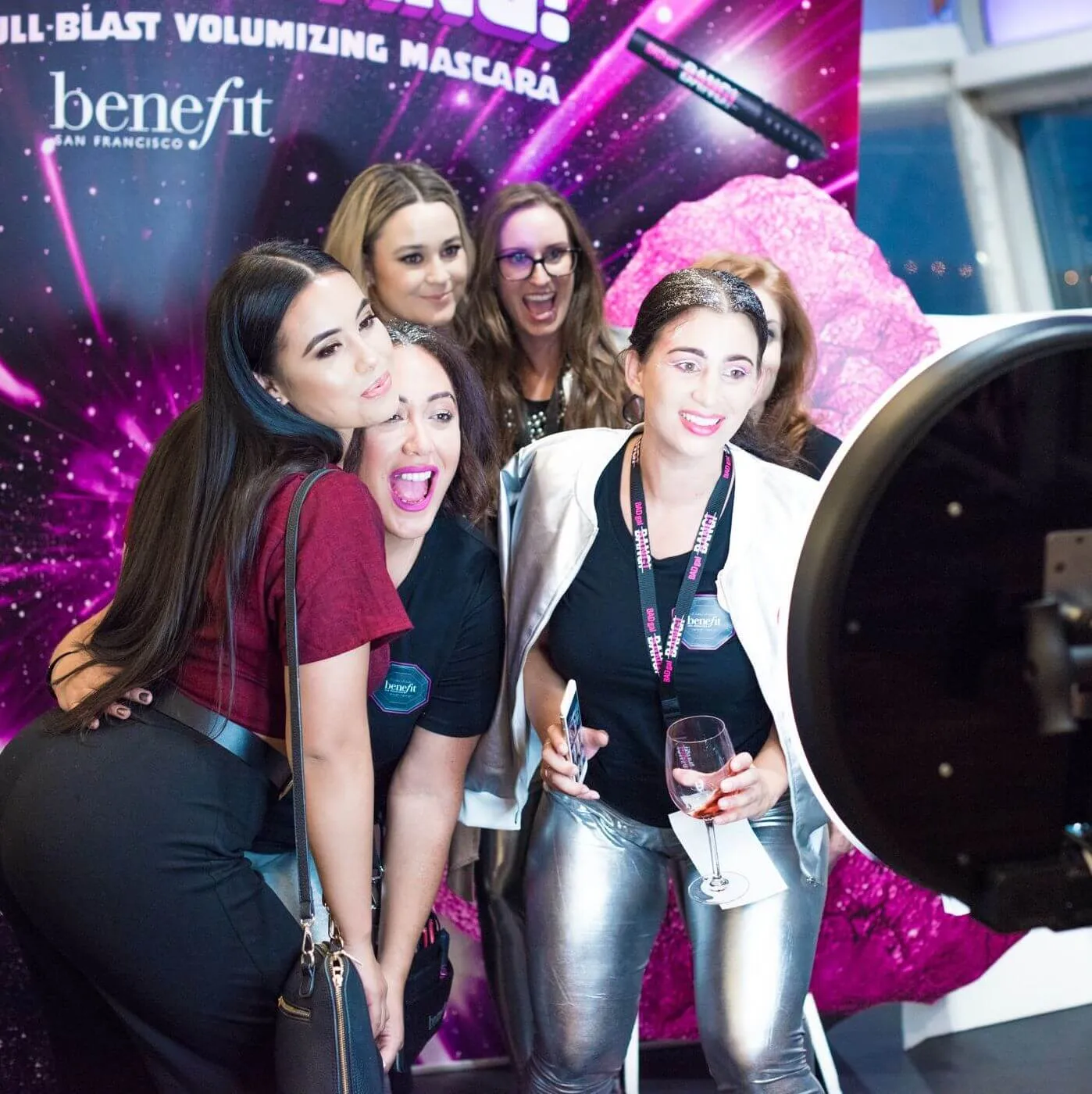 Girls with photobooth