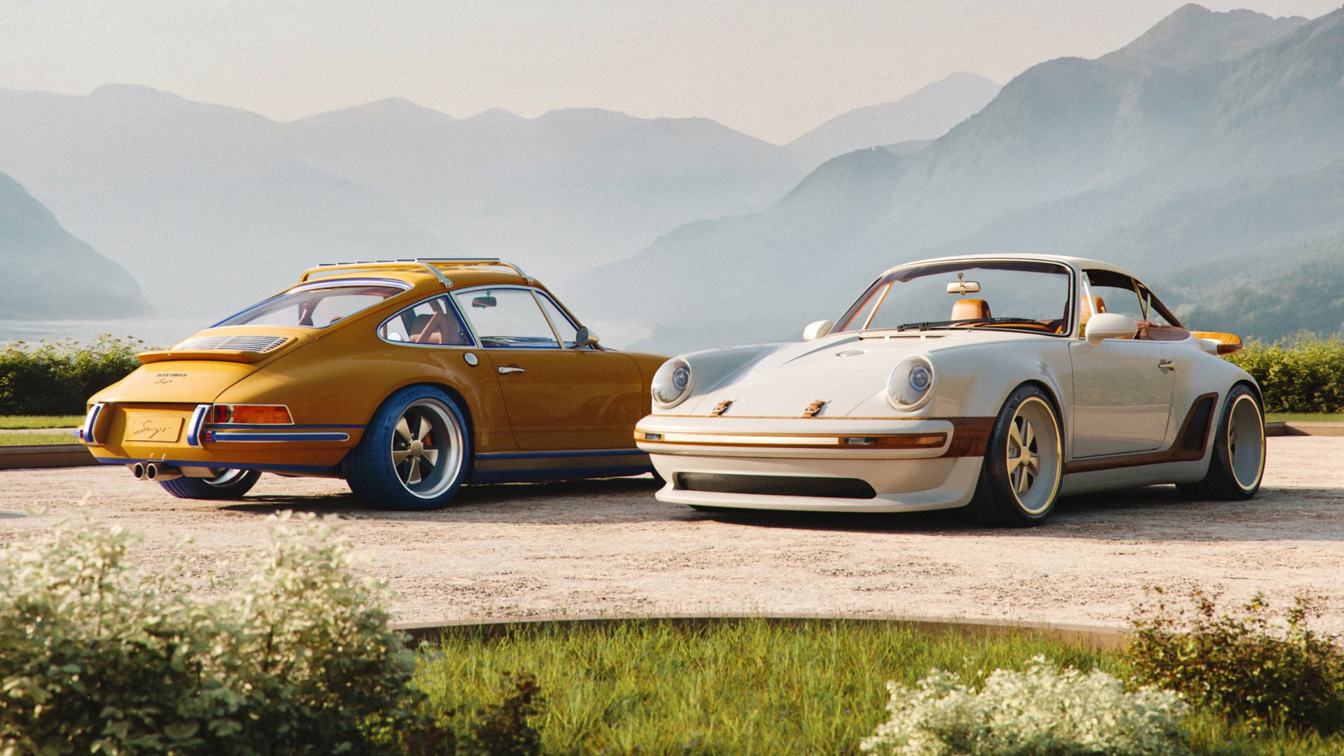 Louis Vuitton and Singer Vehicle Design Reimagine the Porsche 911 with a Tambour-Inspired Dashboard Clock