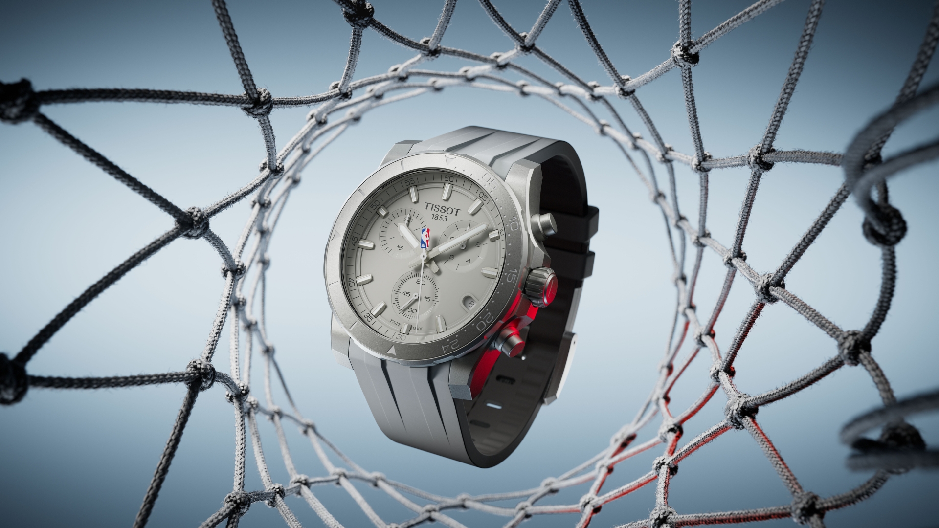 Tissot Brings the NBA Court to a Sandblasted Steel Dial on a 42 mm Chronograph