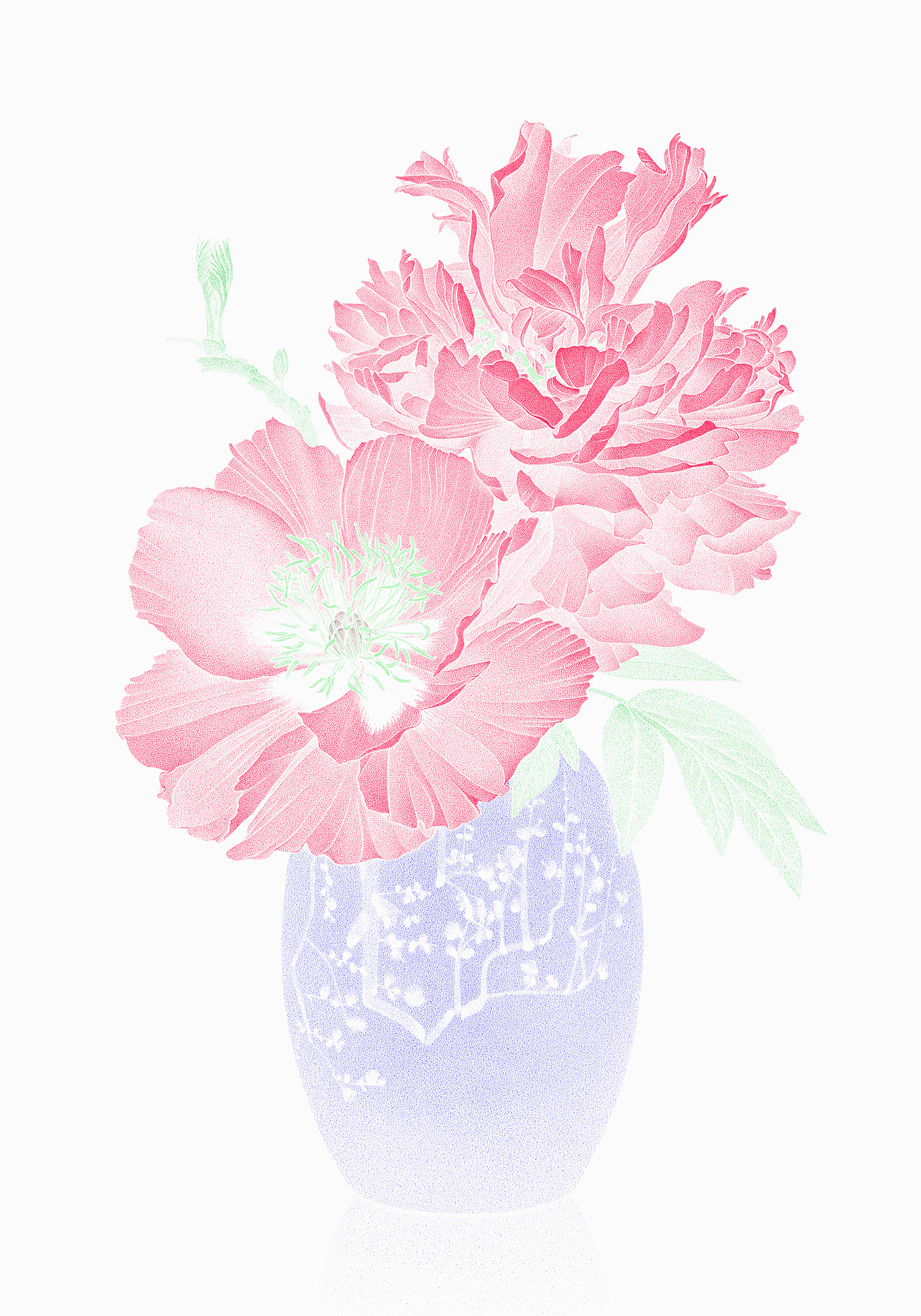 Tree Peonies in a Japanese Vase (c)
