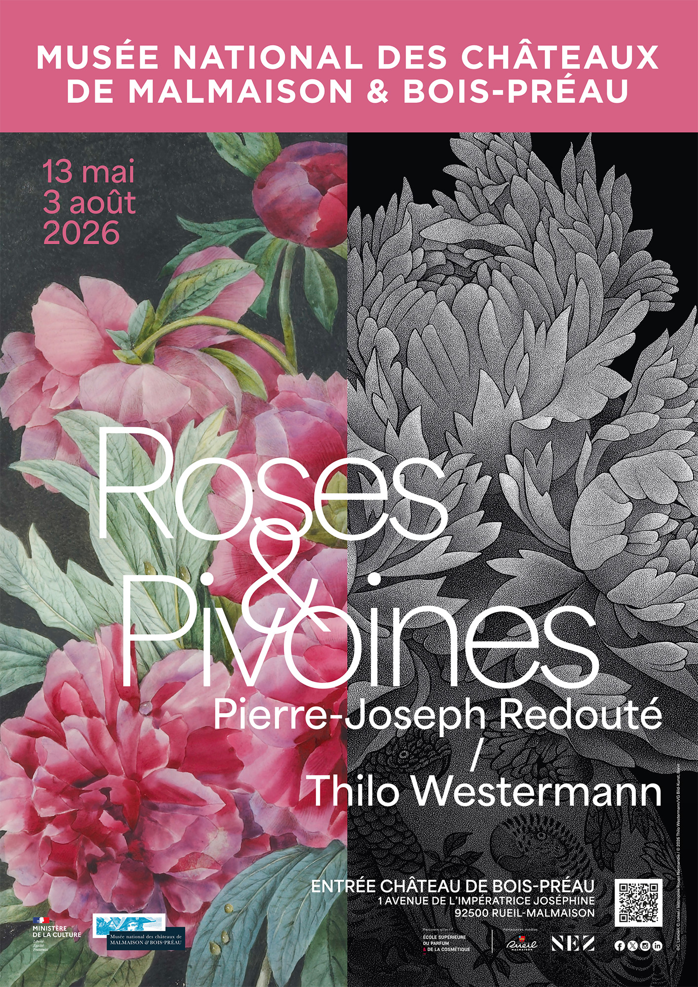 Roses & pivoines. Pierre-Joseph Redouté | Thilo Westermann, installation shot 24