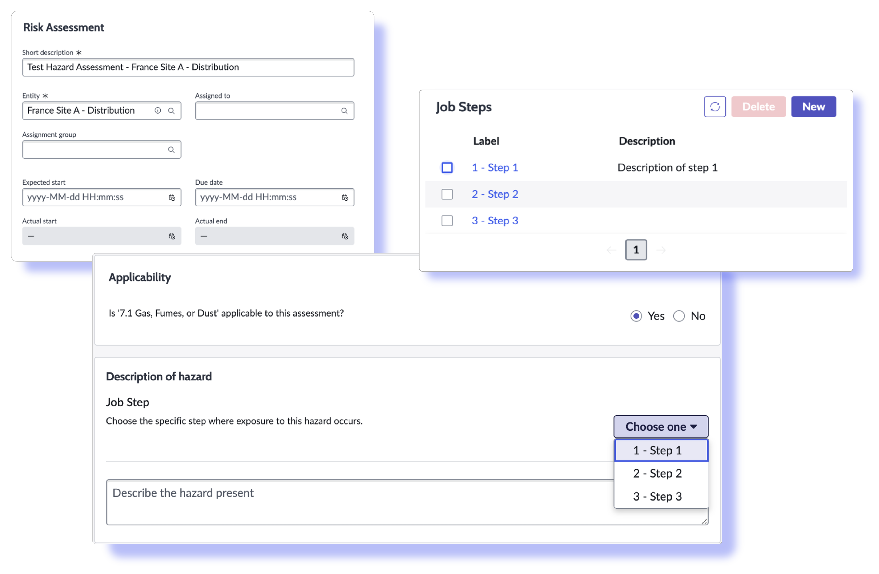 Step-Based Risk Assessments in Serenity