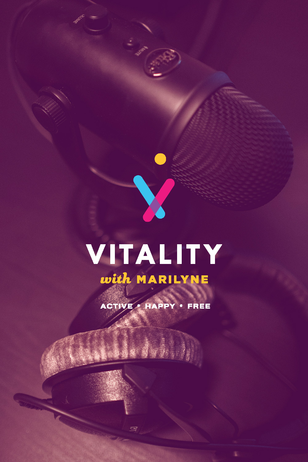 Stacked Vitality logo placed on purple overlay image