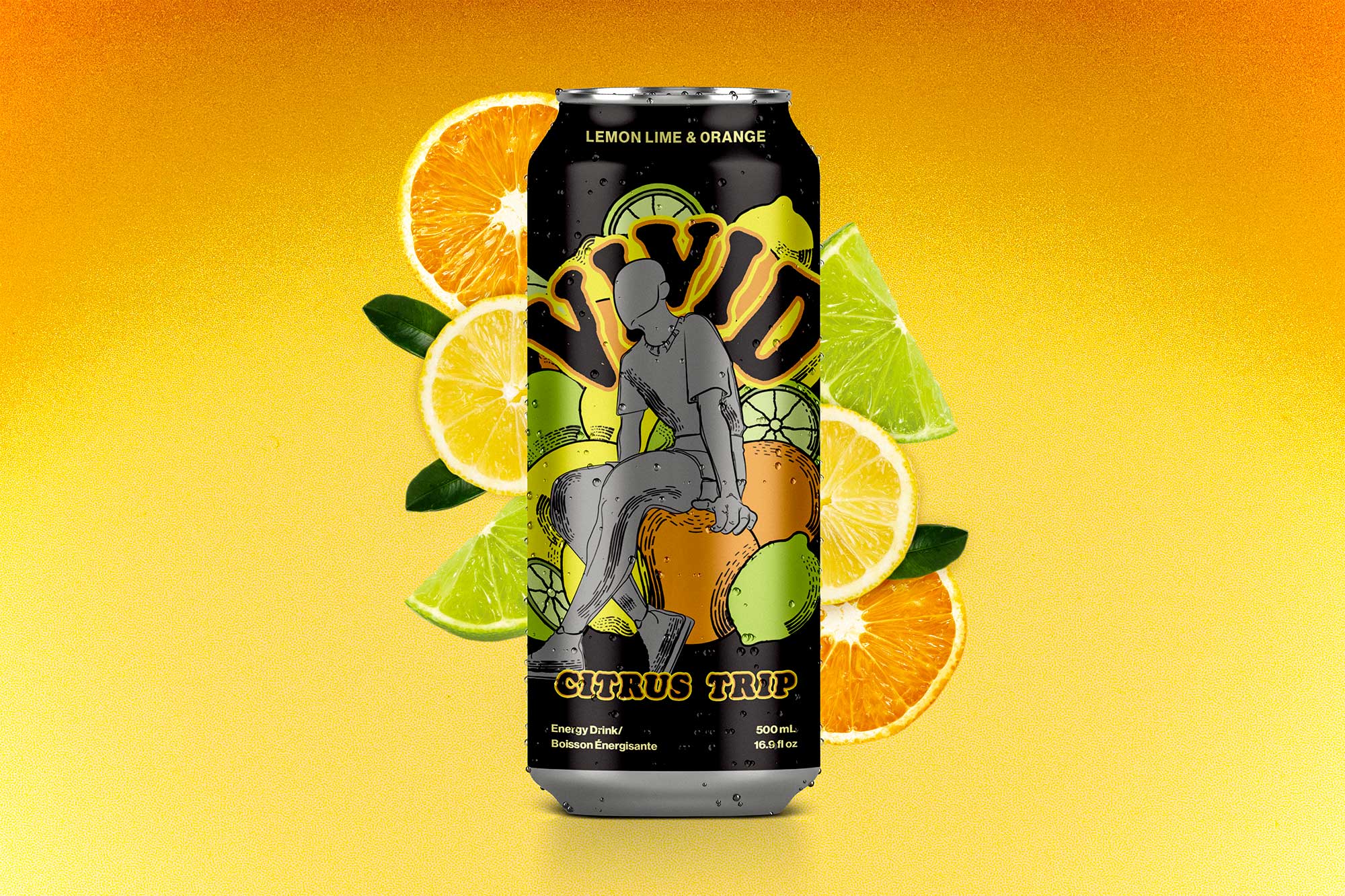 Citrus packaging for Vivids can