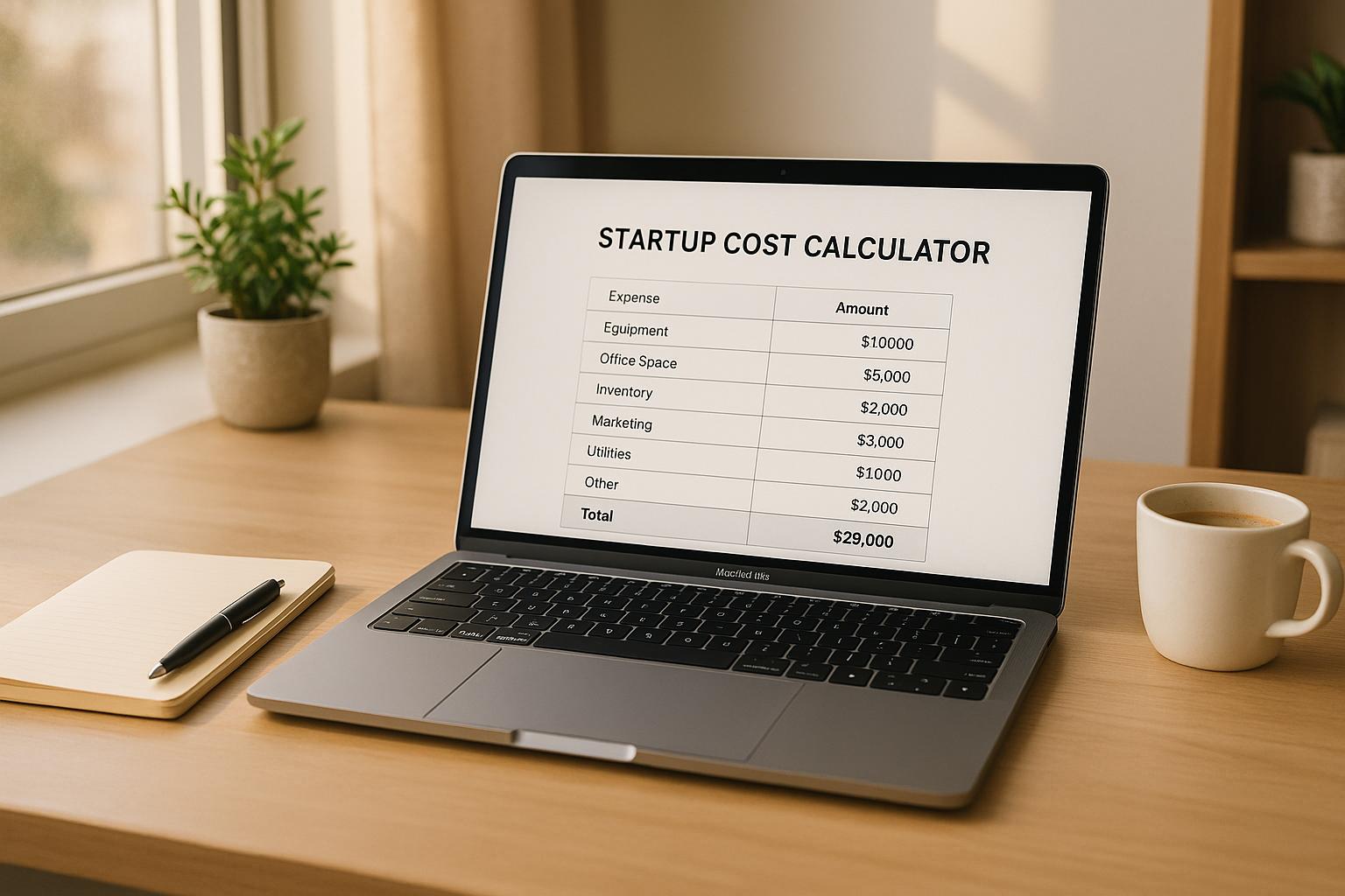 Startup Cost Calculator for New Businesses