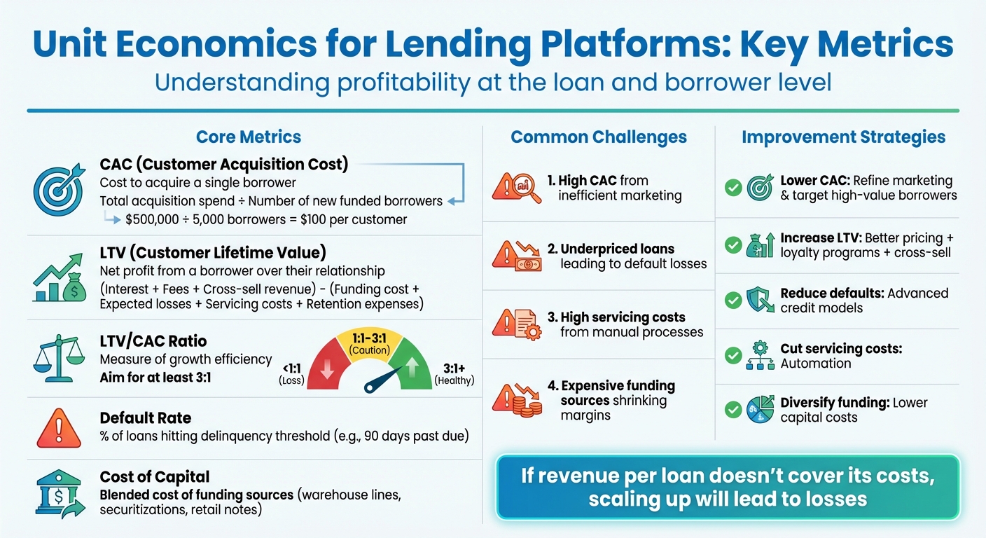 Key Unit Economics Metrics for Lending Platforms