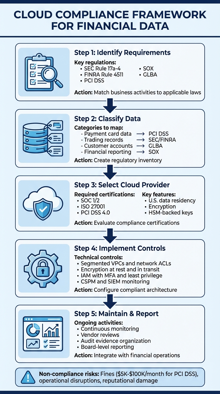 5-Step Cloud Compliance Framework for Financial Data