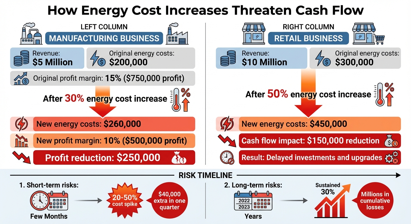 Energy Cost Impact on Business Cash Flow: Manufacturing vs Retail Examples