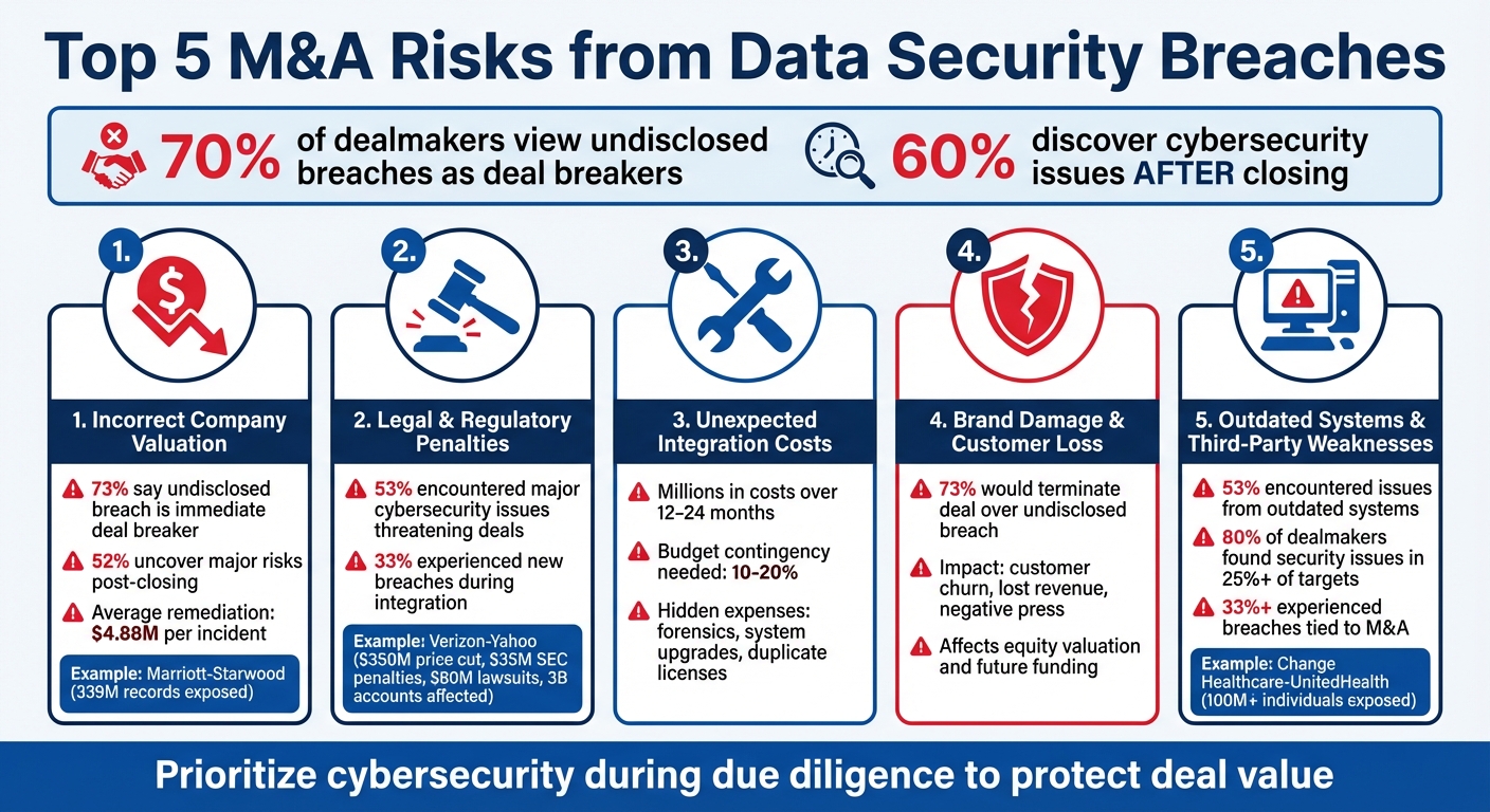 Top 5 M&A Cybersecurity Risks: Statistics and Financial Impact