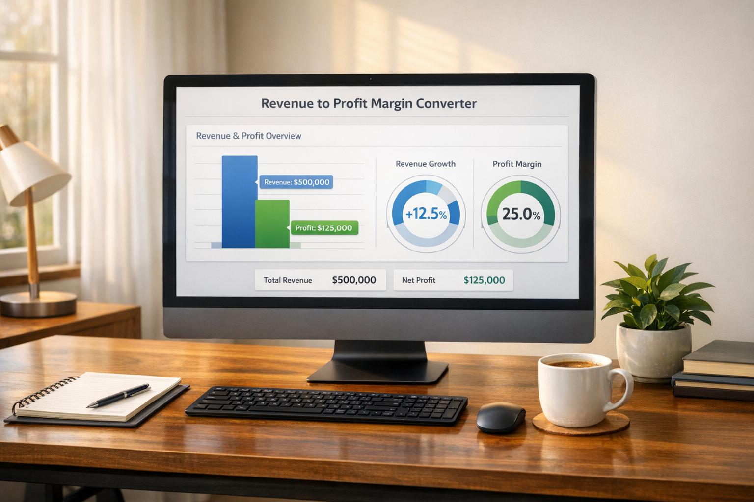 Revenue to Profit Margin Converter