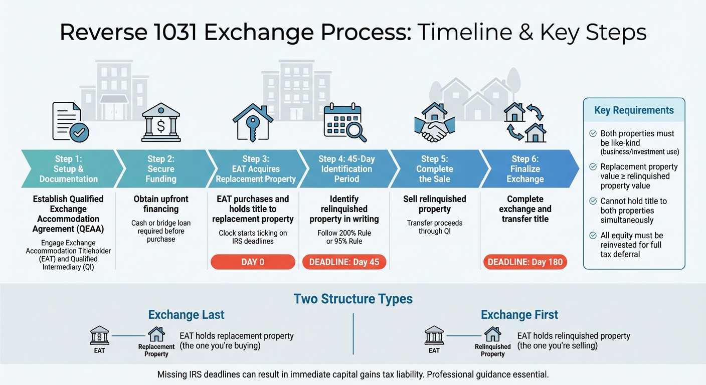 Reverse 1031 Exchange Timeline and Process Steps
