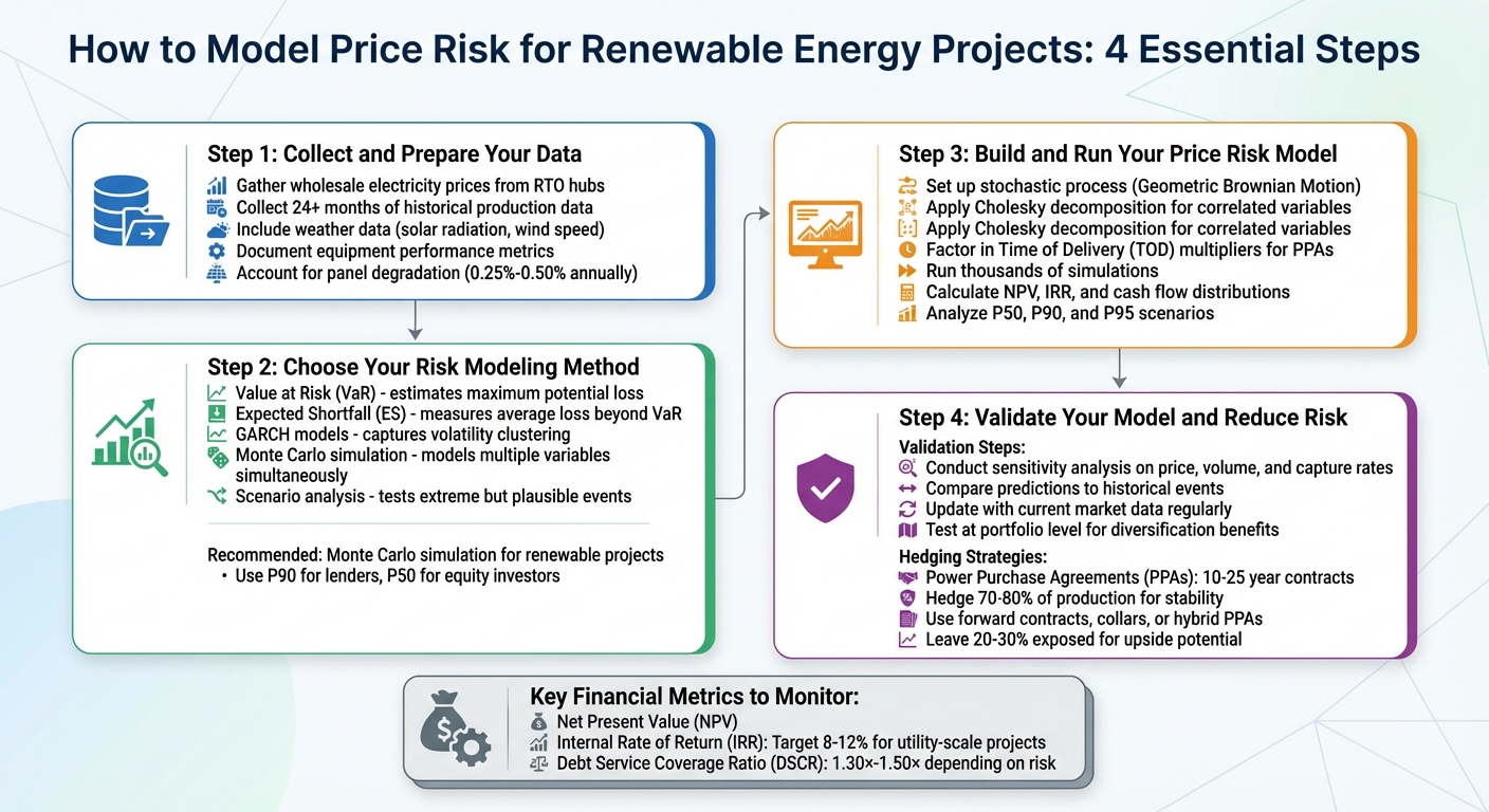 4-Step Process for Modeling Price Risk in Renewable Energy Projects