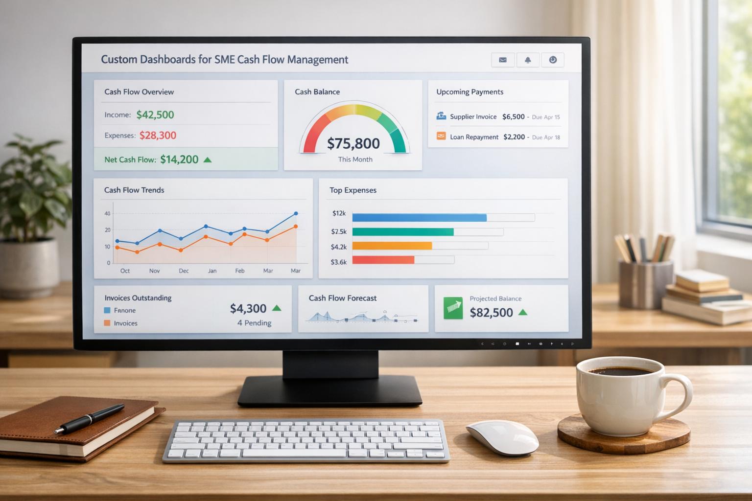 Custom Dashboards for SME Cash Flow Management