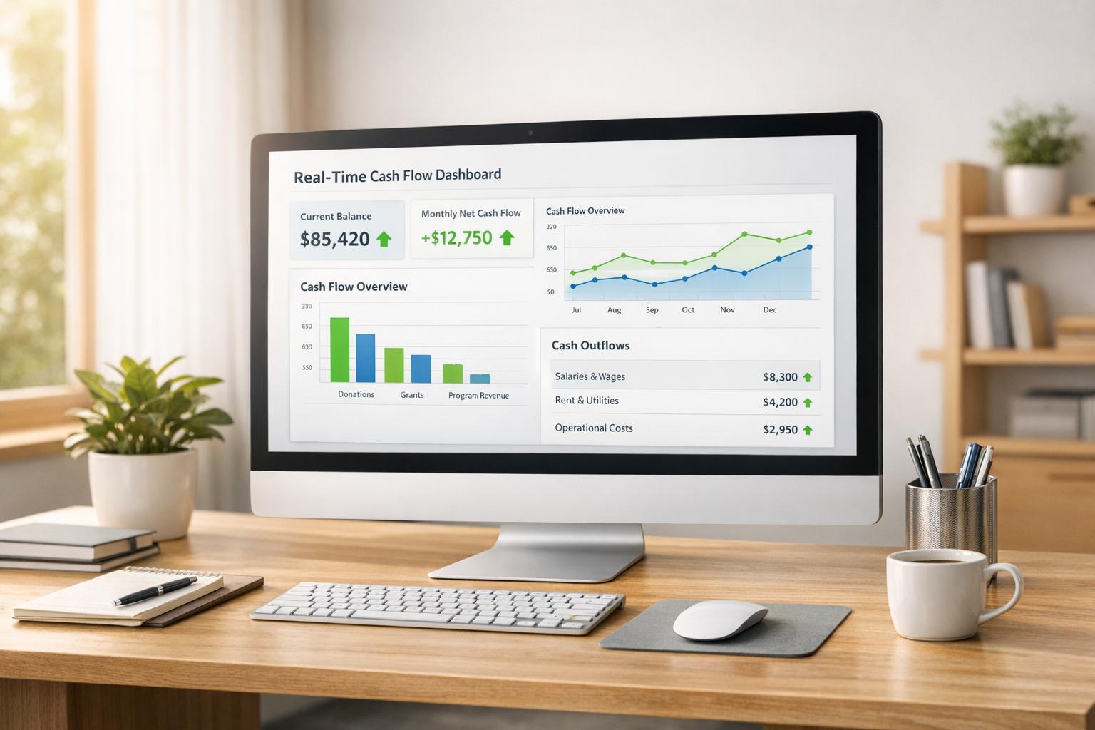 Benefits of Real-Time Cash Flow Dashboards for Nonprofits