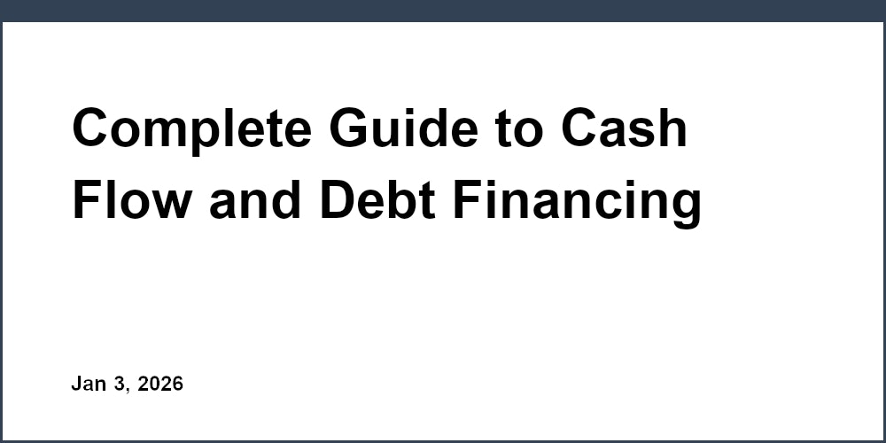 Complete Guide to Cash Flow and Debt Financing