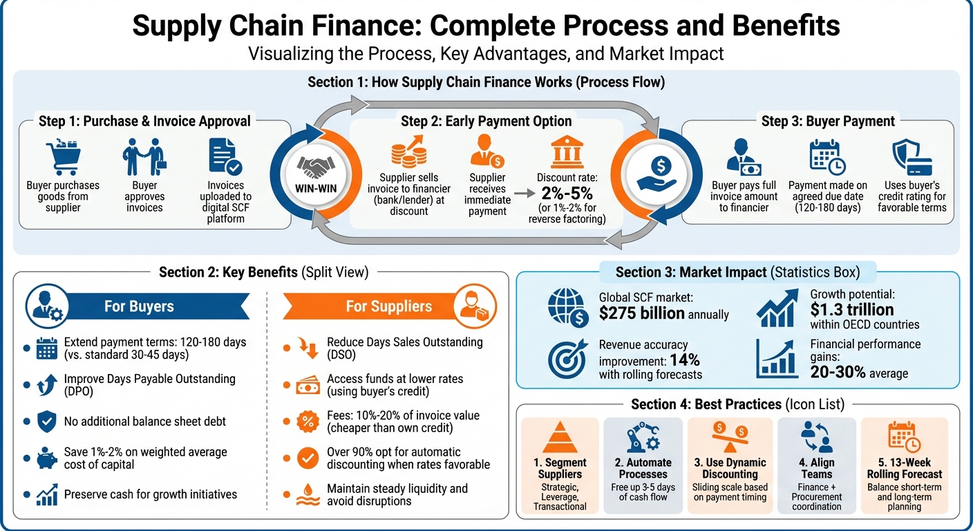 How Supply Chain Finance Works: Step-by-Step Process and Cash Flow Benefits