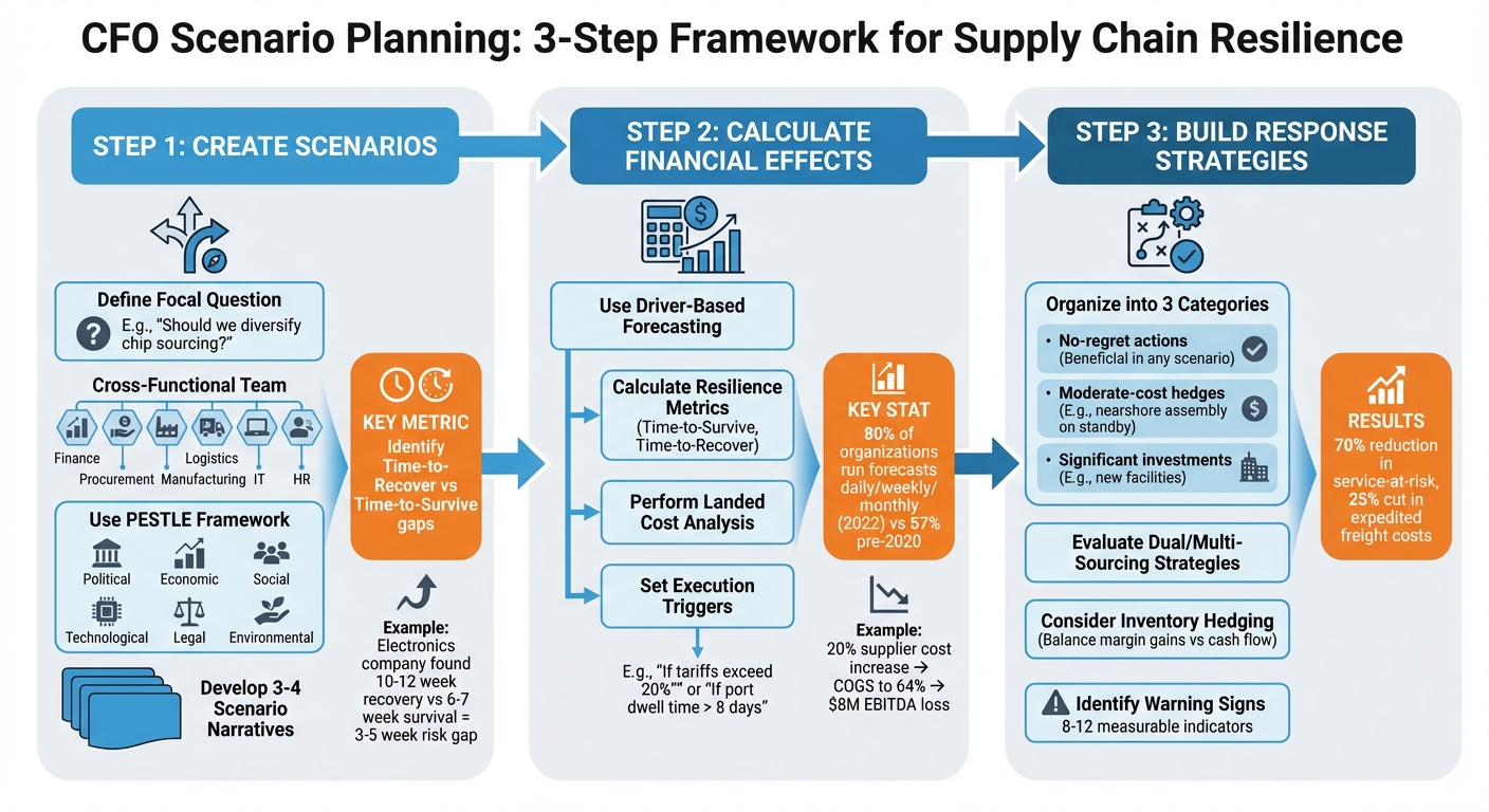 3-Step CFO Scenario Planning Process for Supply Chain Resilience