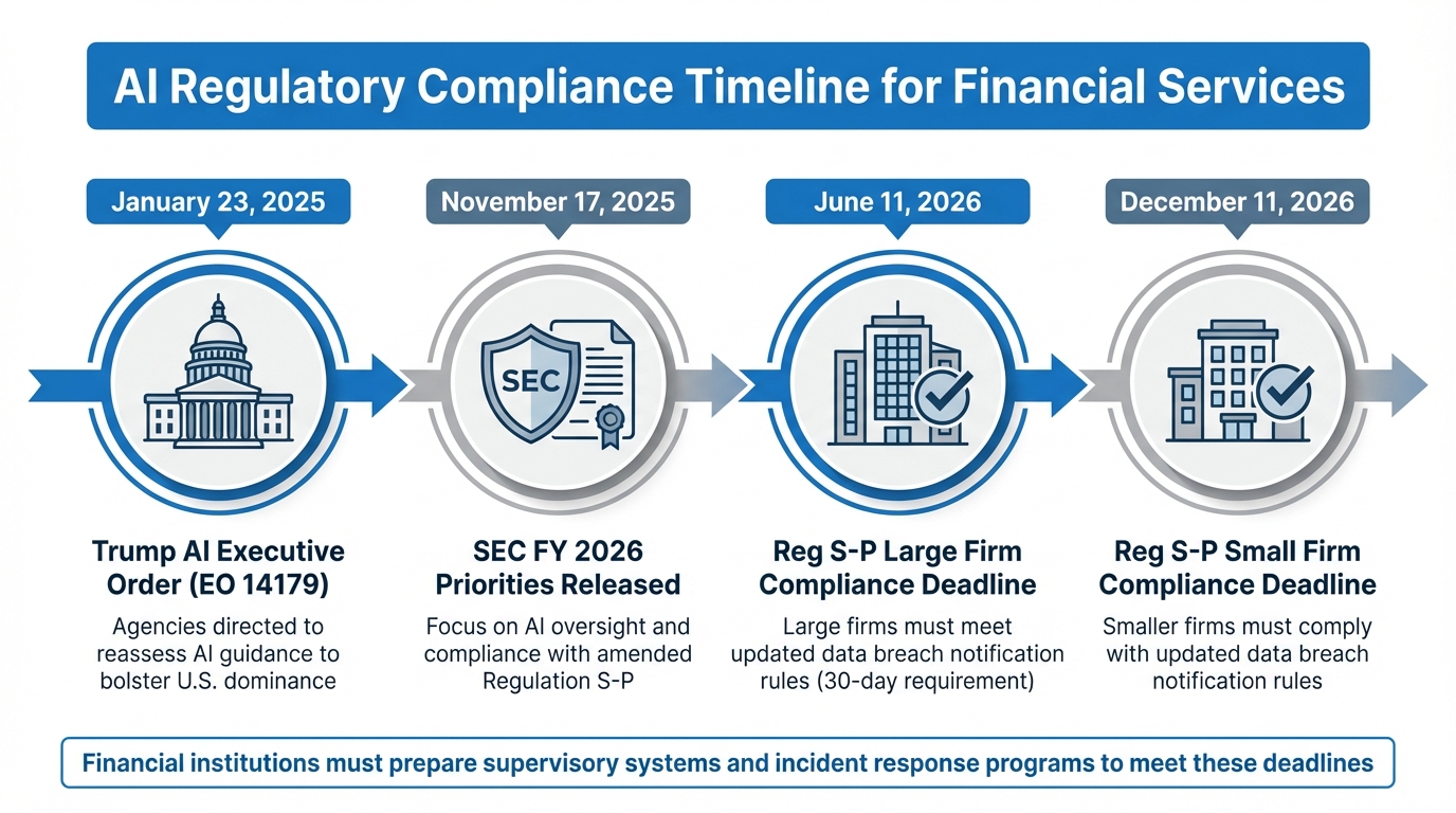 AI Regulatory Compliance Timeline for Financial Services 2025-2026