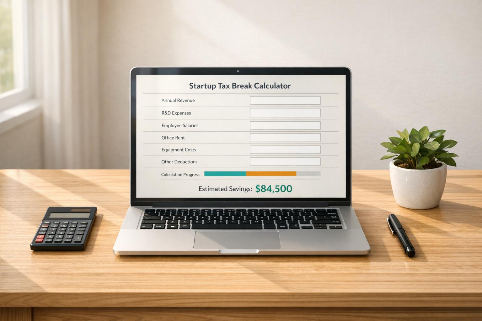 Startup Tax Break Calculator
