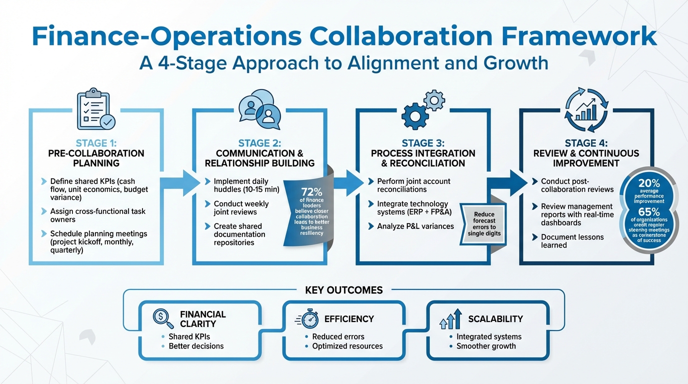 4-Stage Framework for Finance-Operations Collaboration