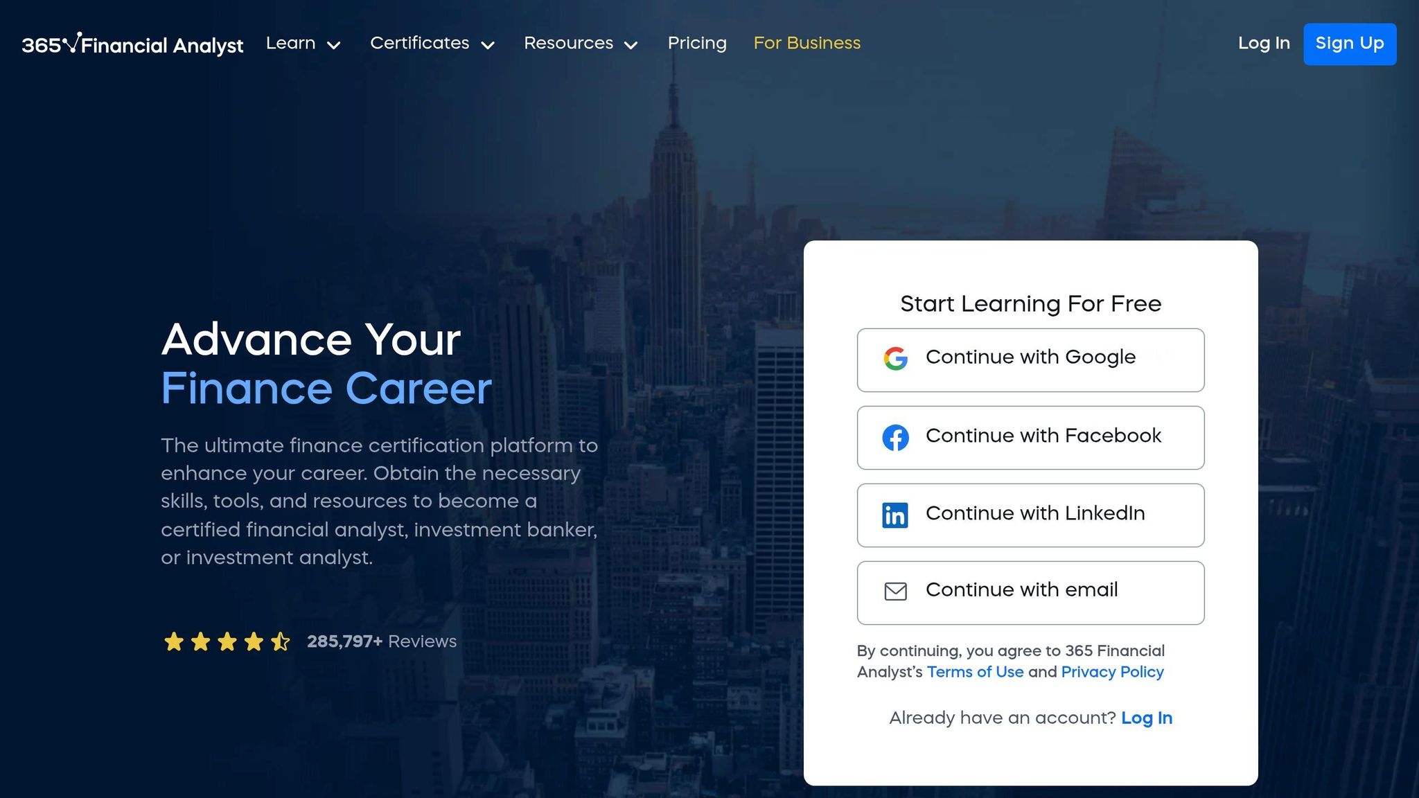 365 Financial Analyst