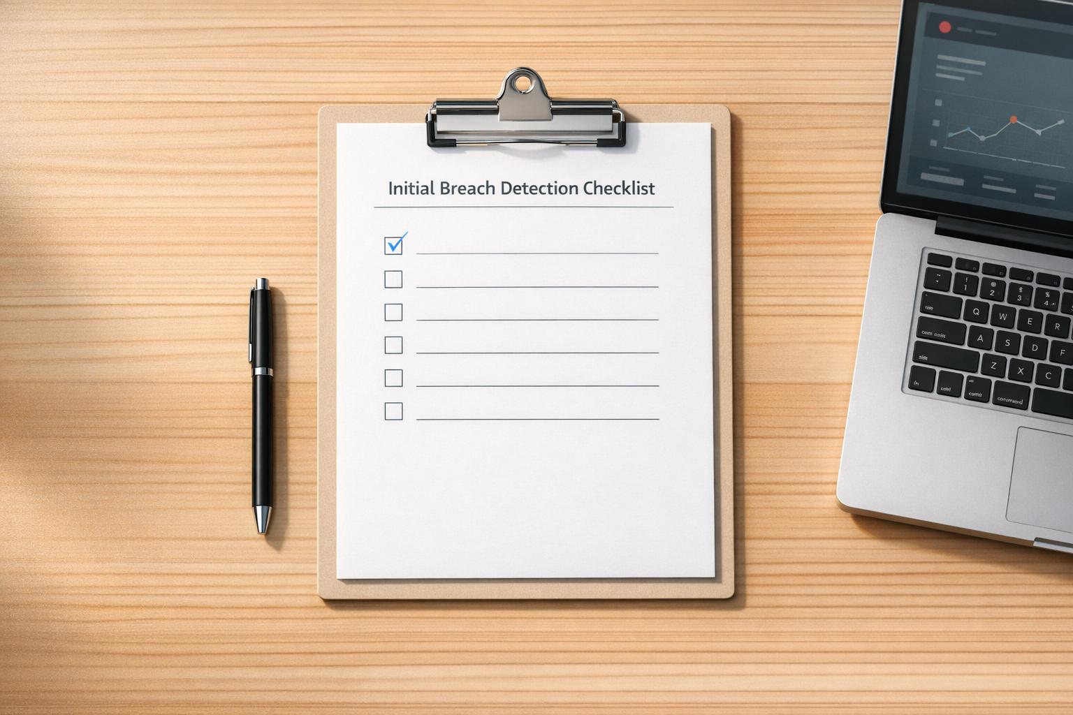 Checklist for Initial Breach Detection