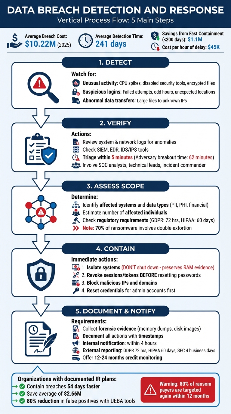 5-Step Data Breach Detection and Response Process