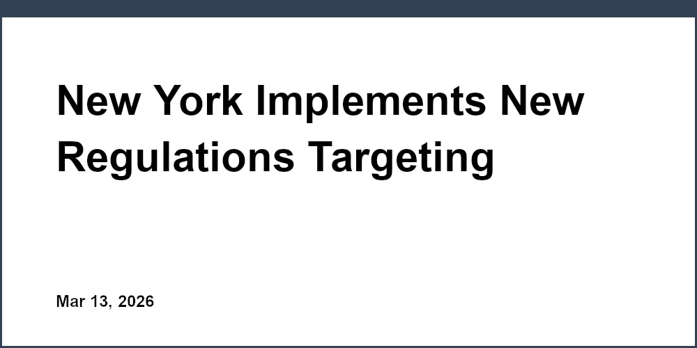 New York Implements New Regulations Targeting Buy-Now-Pay-Later Loans