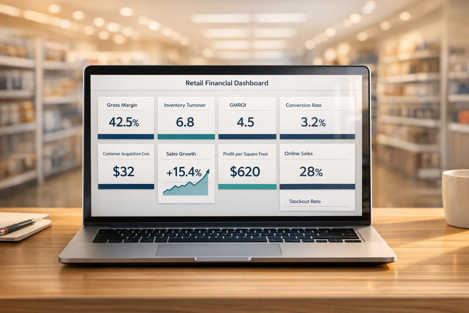 10 Metrics for Retail Financial Dashboards