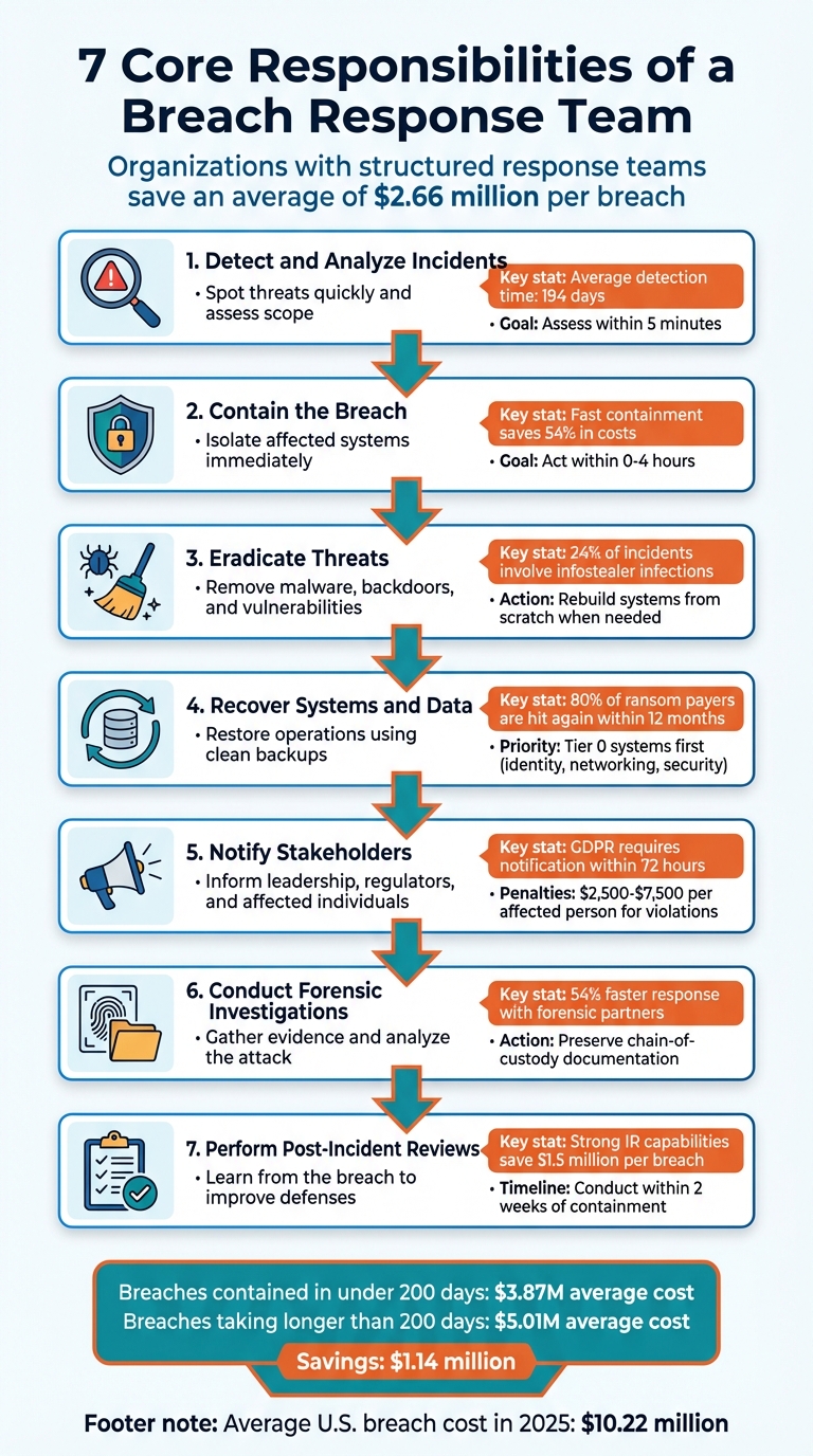 7 Core Responsibilities of a Breach Response Team
