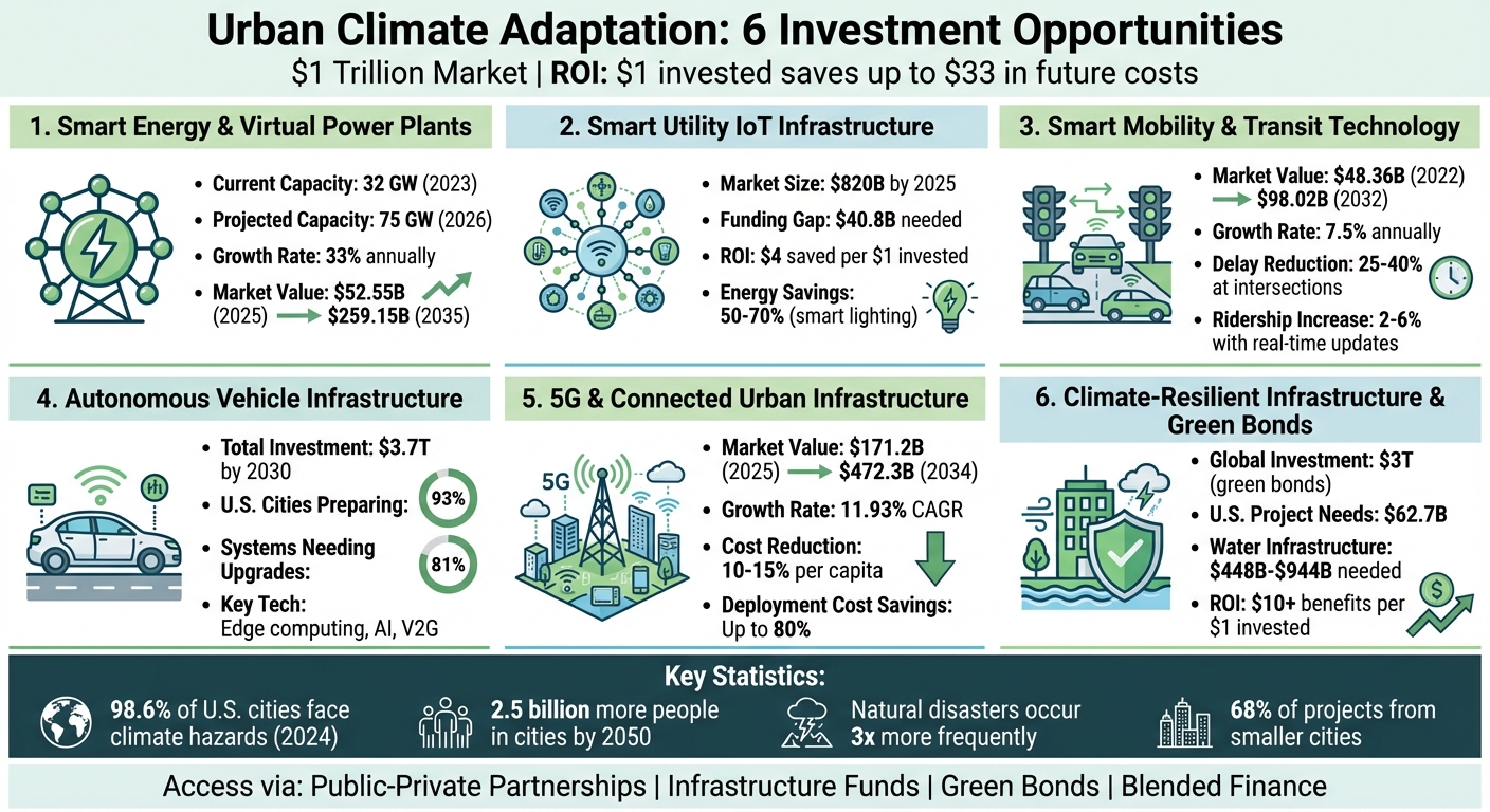 6 Urban Climate Adaptation Investment Opportunities Market Overview
