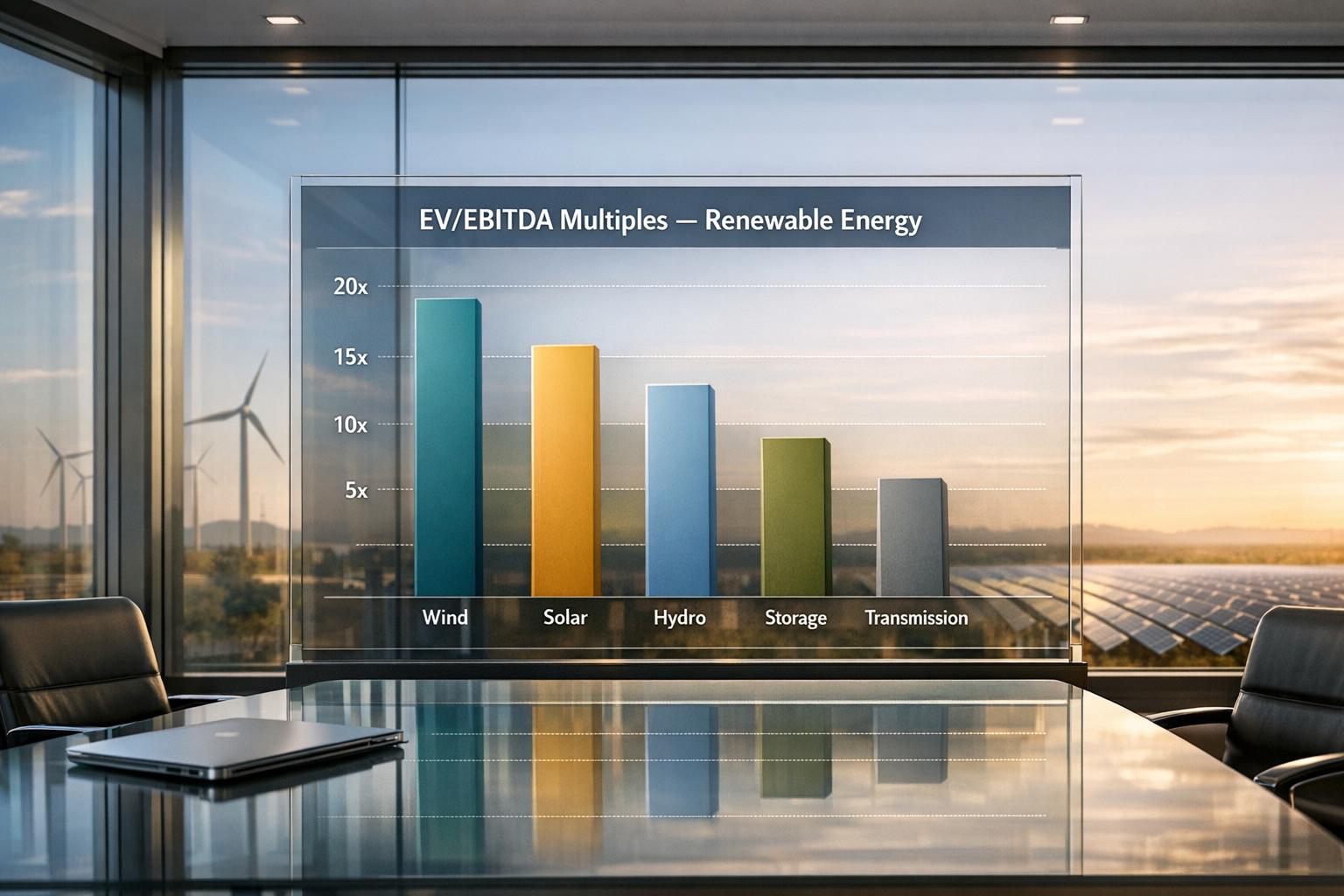 Largest Renewable Energy Public Comps by Multiples