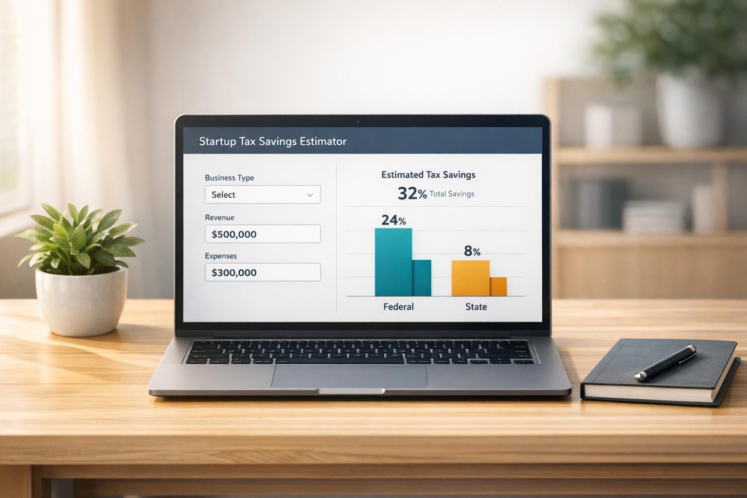 Startup Tax Savings Estimator