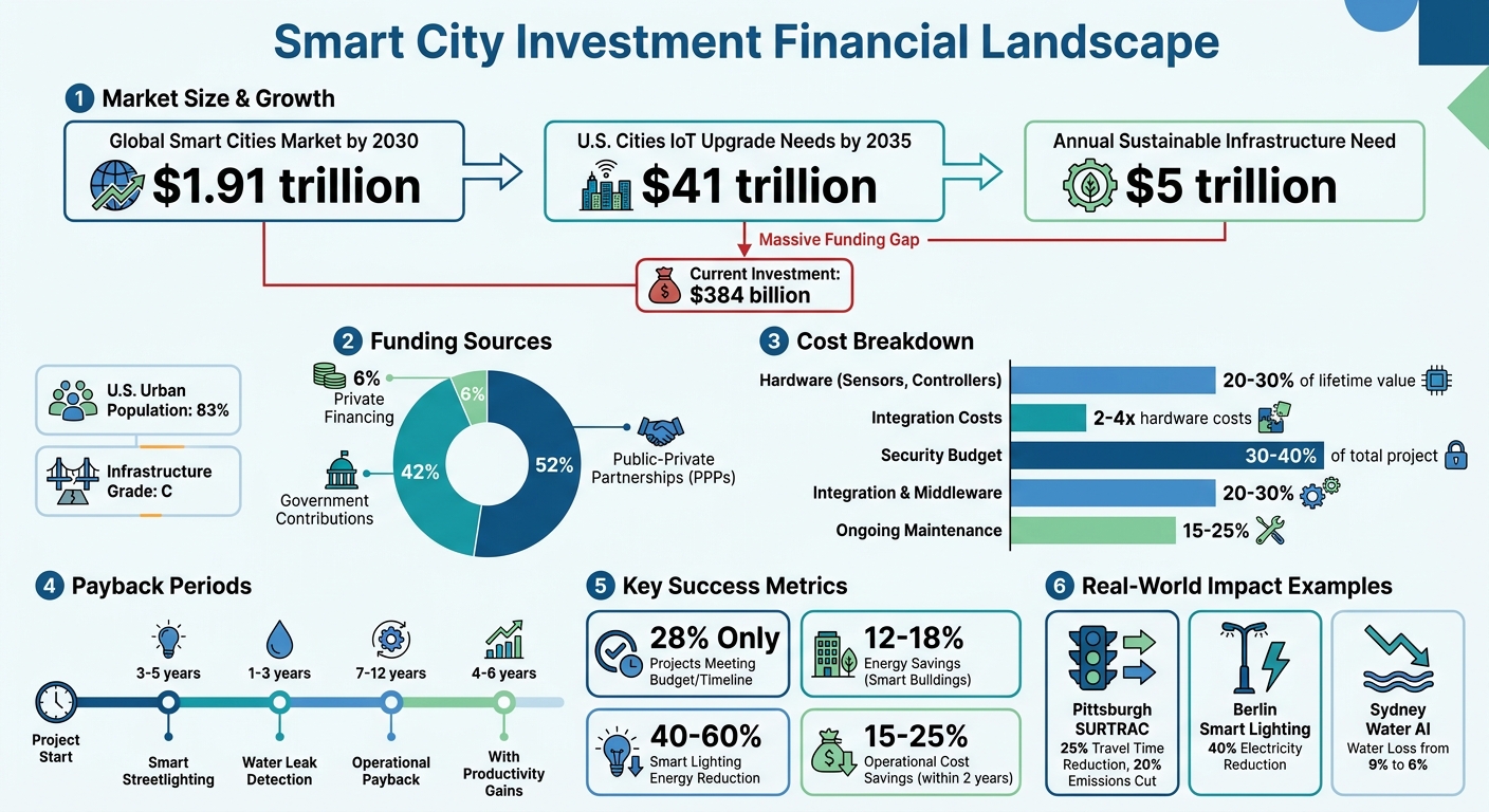Smart City Investment Financial Breakdown: Funding Sources, Costs, and ROI Metrics