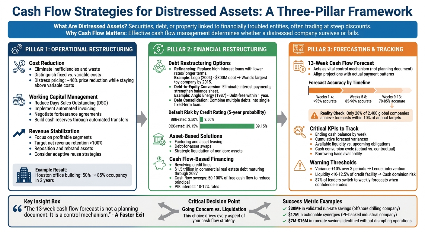 Three-Pillar Framework for Cash Flow Management in Distressed Assets