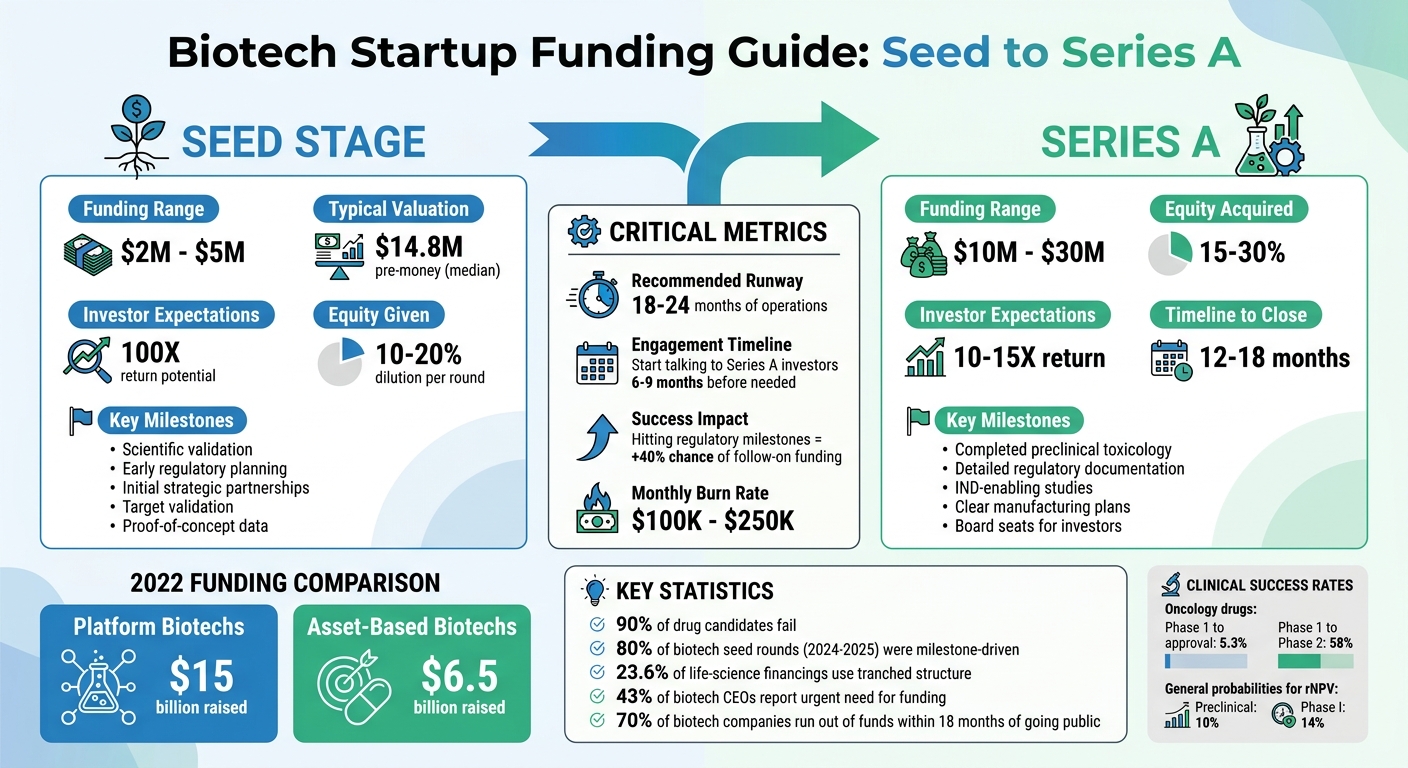Biotech Funding Journey: Seed to Series A Milestones and Metrics