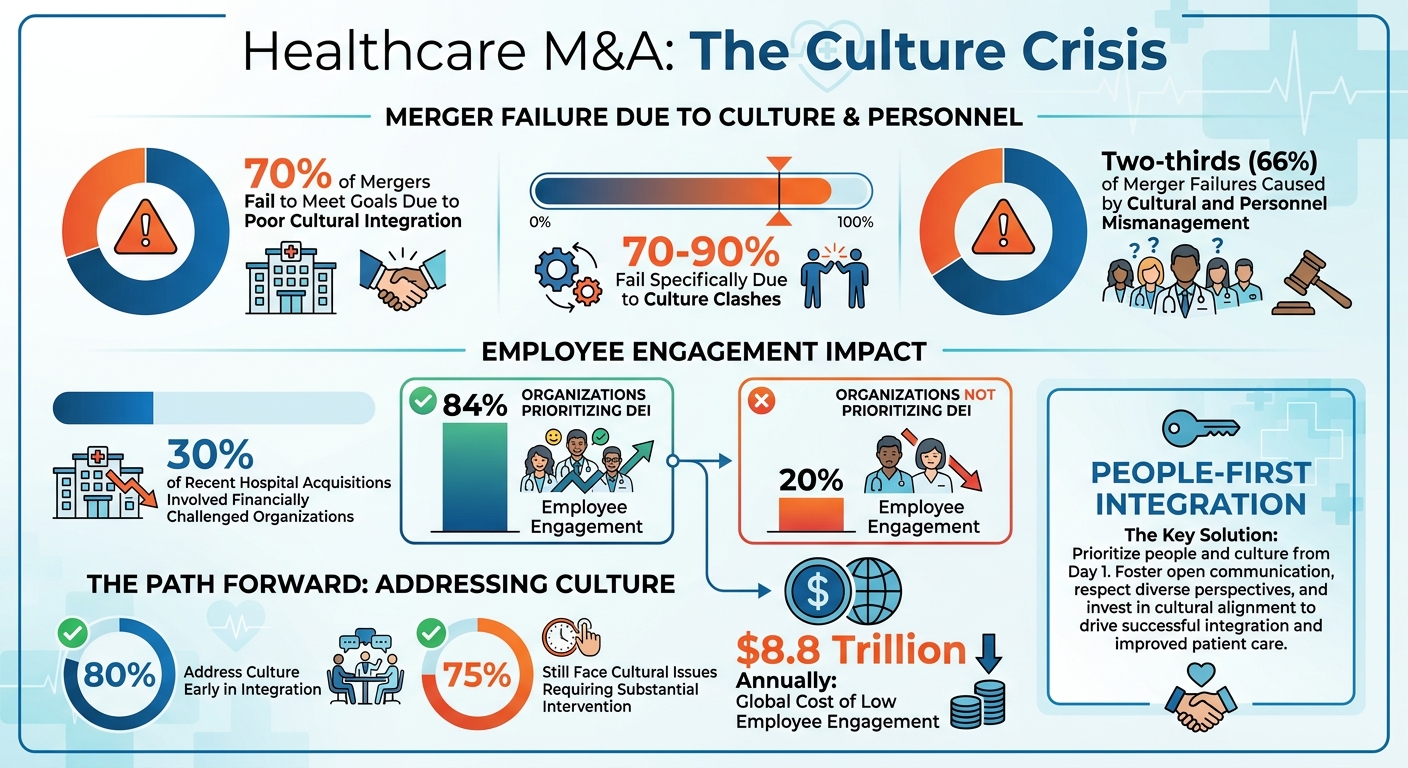 Healthcare M&A Failure Statistics and Cultural Integration Impact
