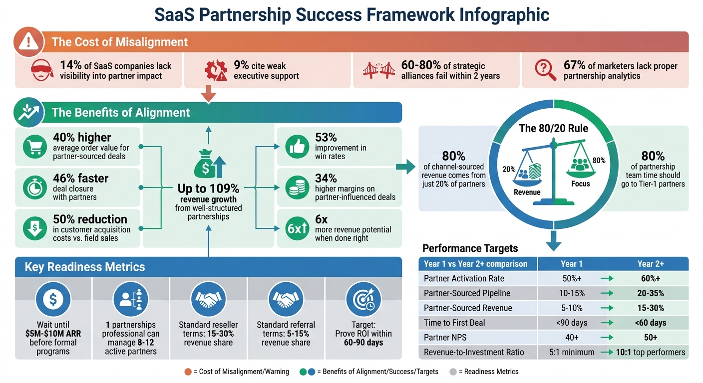SaaS Partnership Success Framework: Key Metrics and ROI Statistics