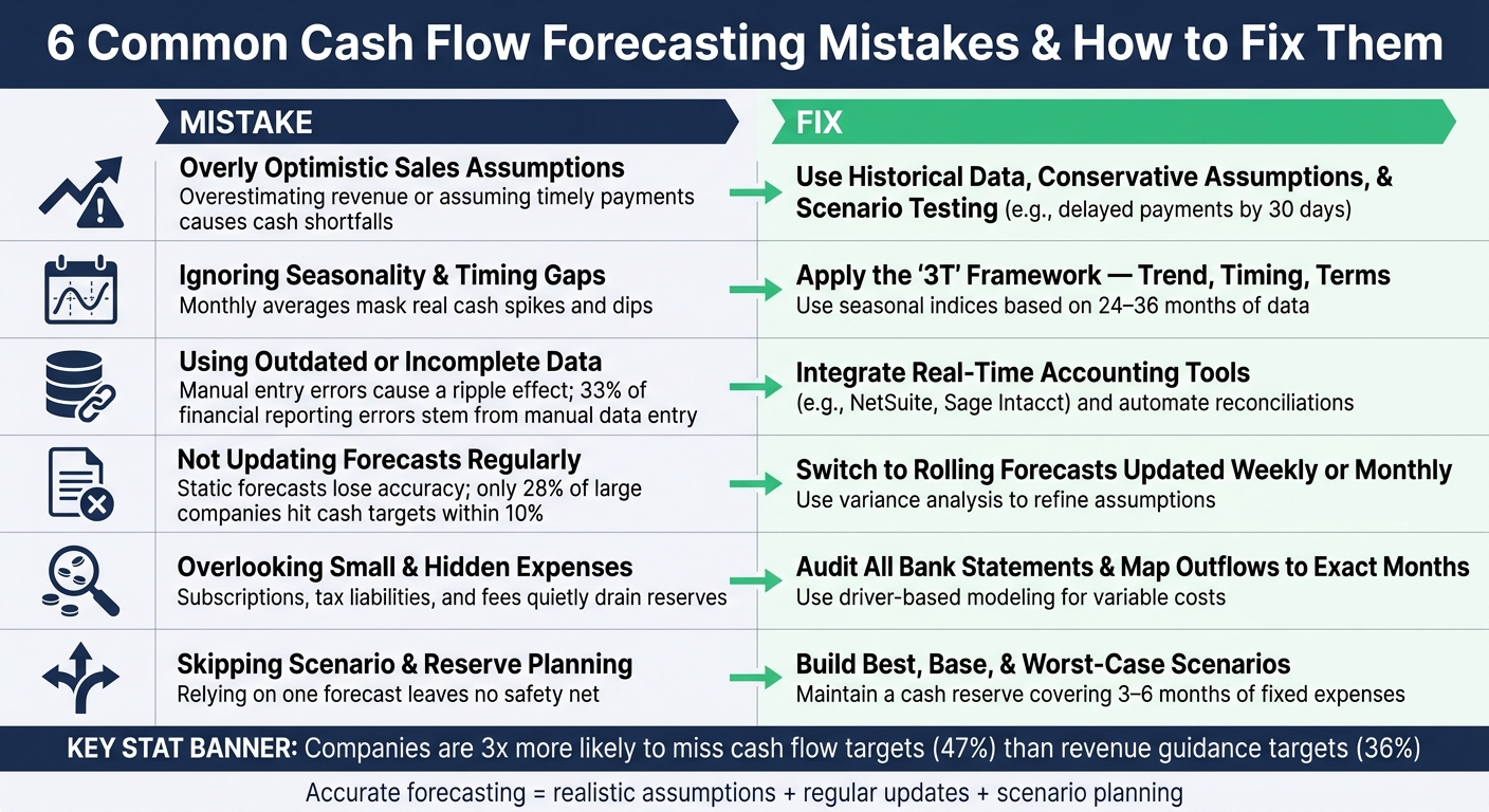 6 Common Cash Flow Forecasting Mistakes & How to Fix Them