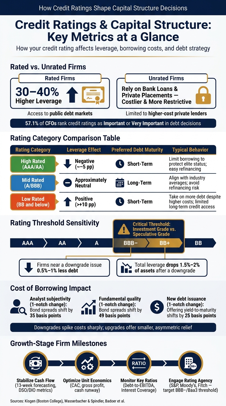 Credit Ratings & Capital Structure: Key Metrics by Rating Category