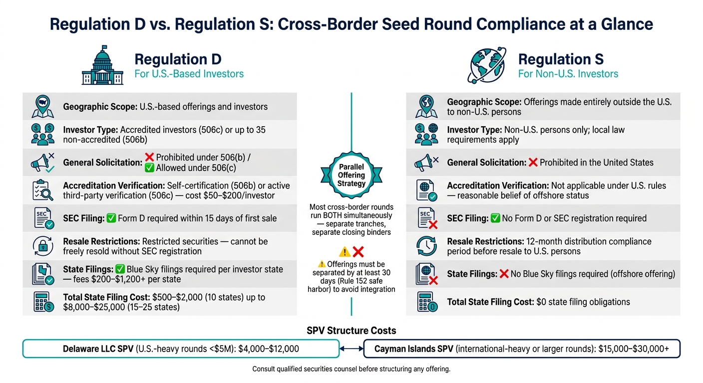 Regulation D vs. Regulation S: Cross-Border Seed Round Compliance Guide