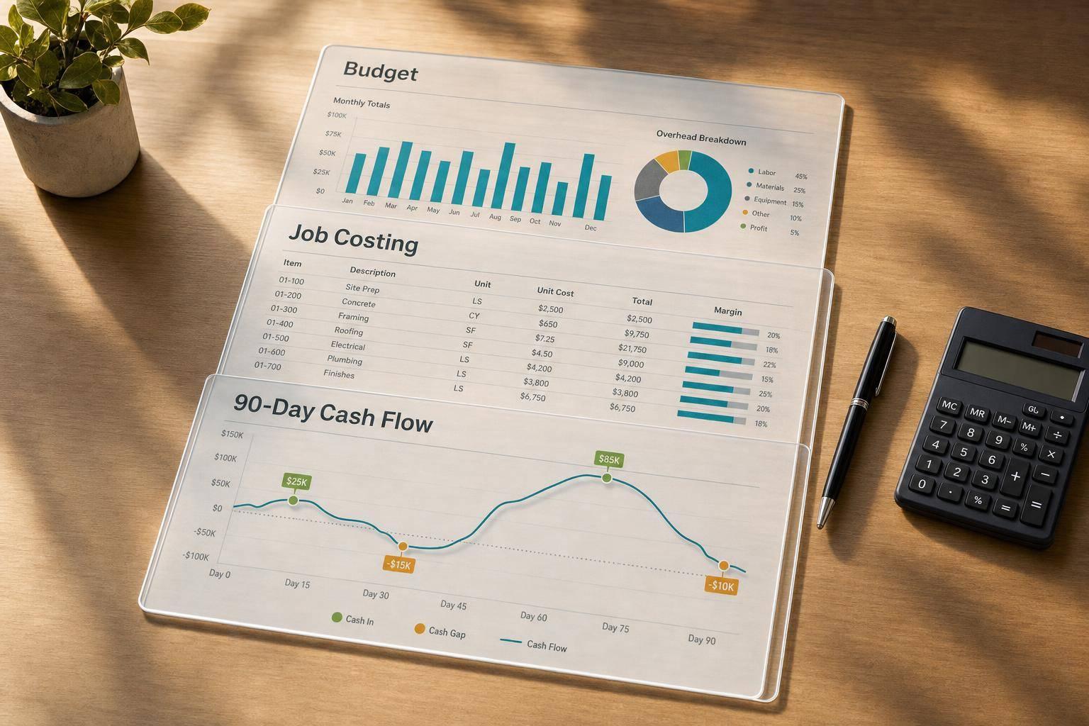 90-Day Cash Flow System: Budgeting & Job Costing