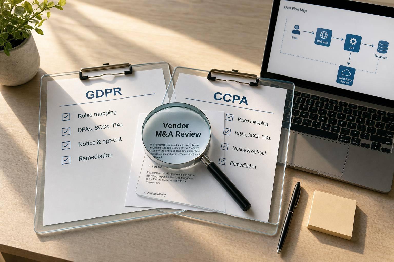 GDPR vs CCPA in Vendor M&A Review