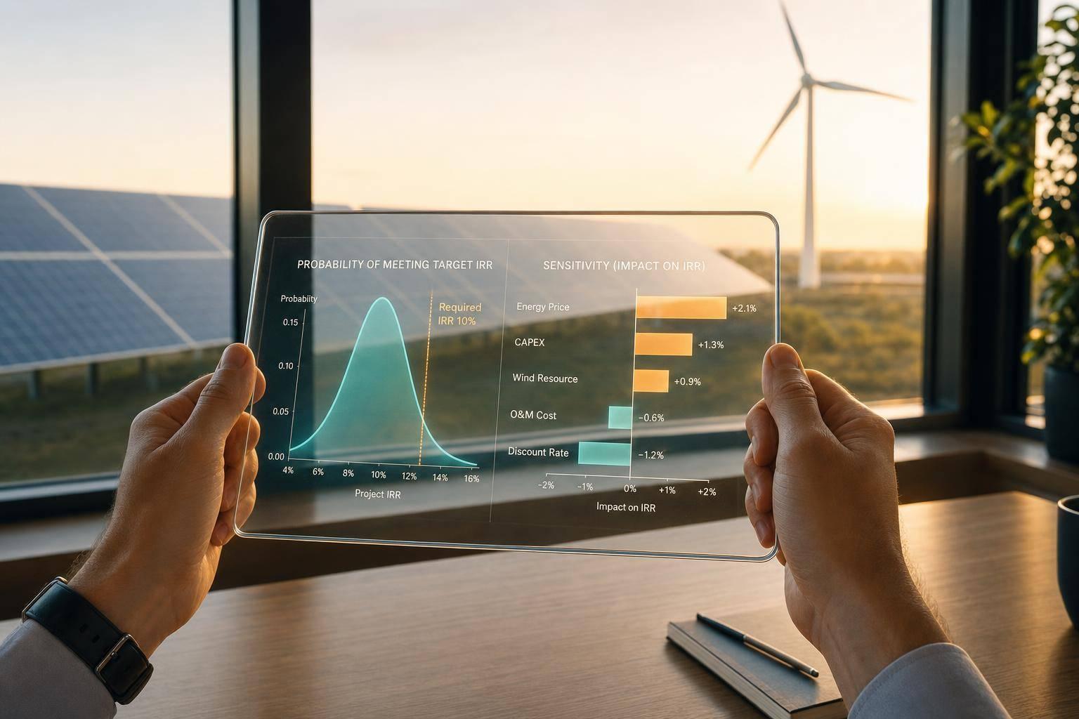 Probabilistic Sensitivity in Renewable Finance Models