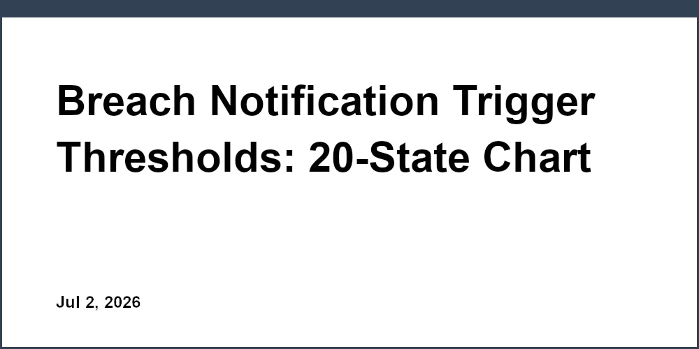 Breach Notification Trigger Thresholds: 20-State Chart