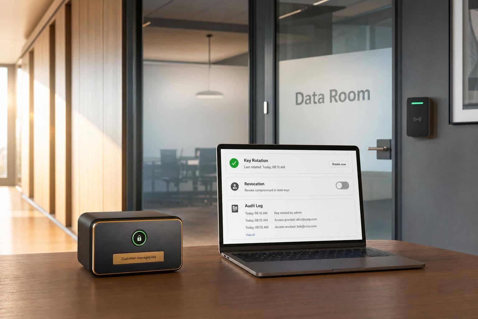 KMaaS for M&A Data Room Security