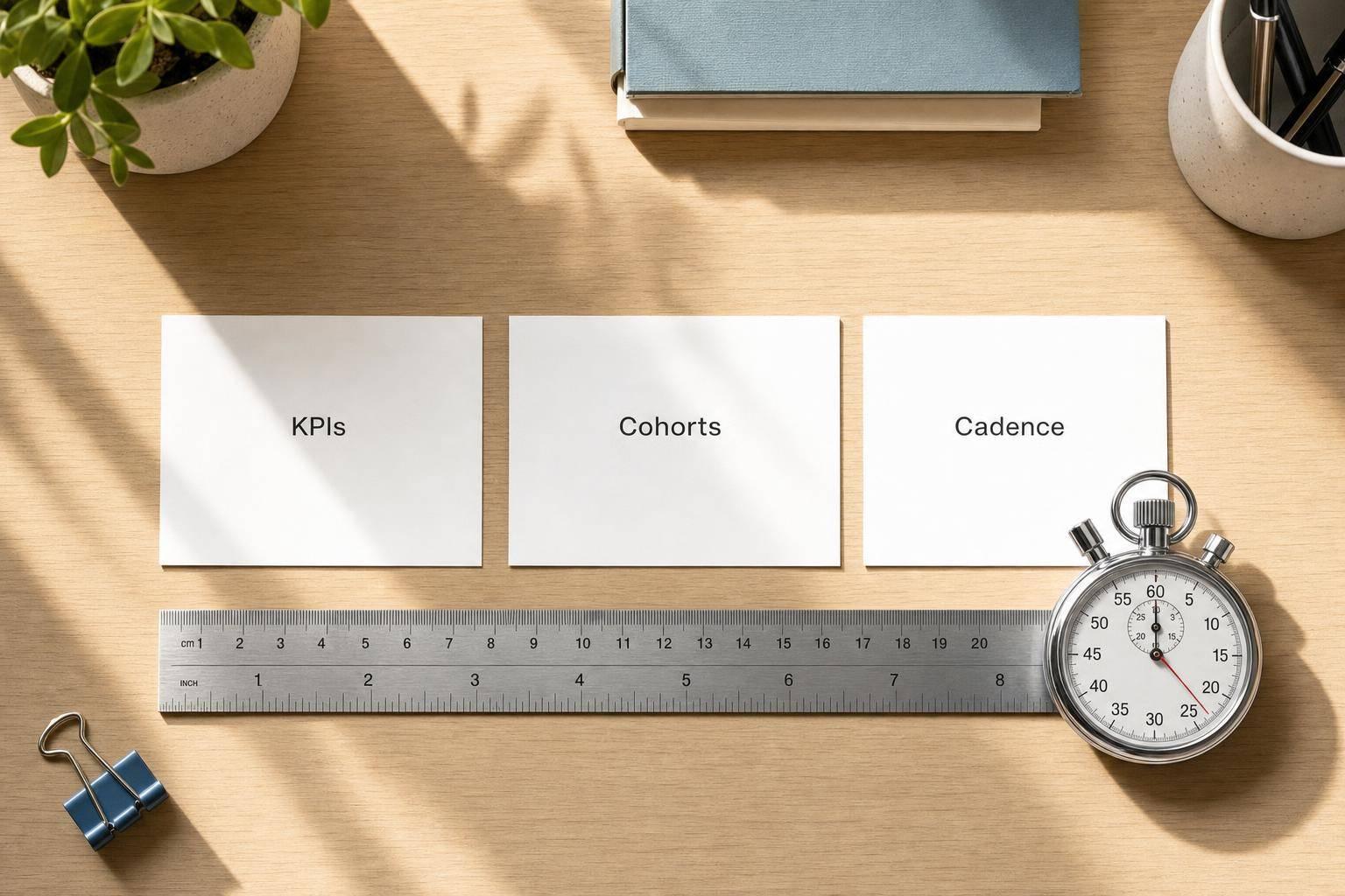 Startup Benchmarking Guide: KPIs, Cohorts, Cadence