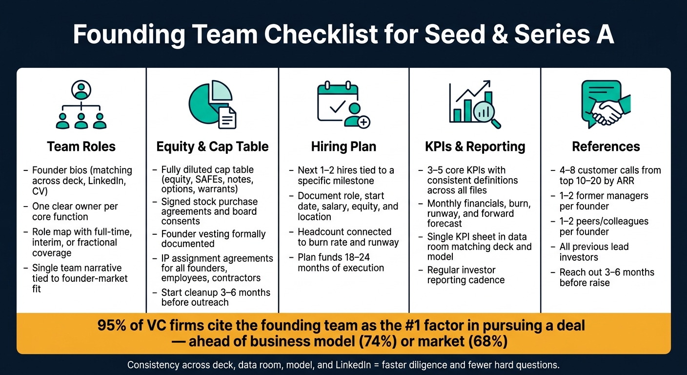 Founding Team Checklist: 5 Key Areas Investors Evaluate at Seed & Series A