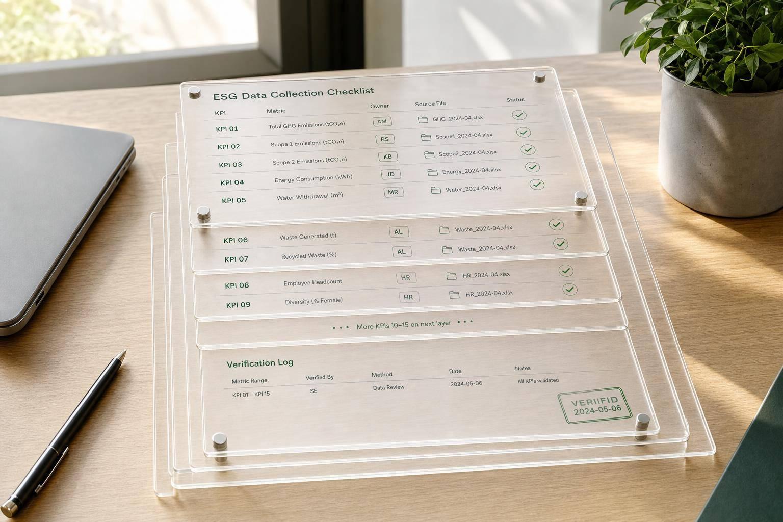 ESG Data Collection Checklist for Growth Companies